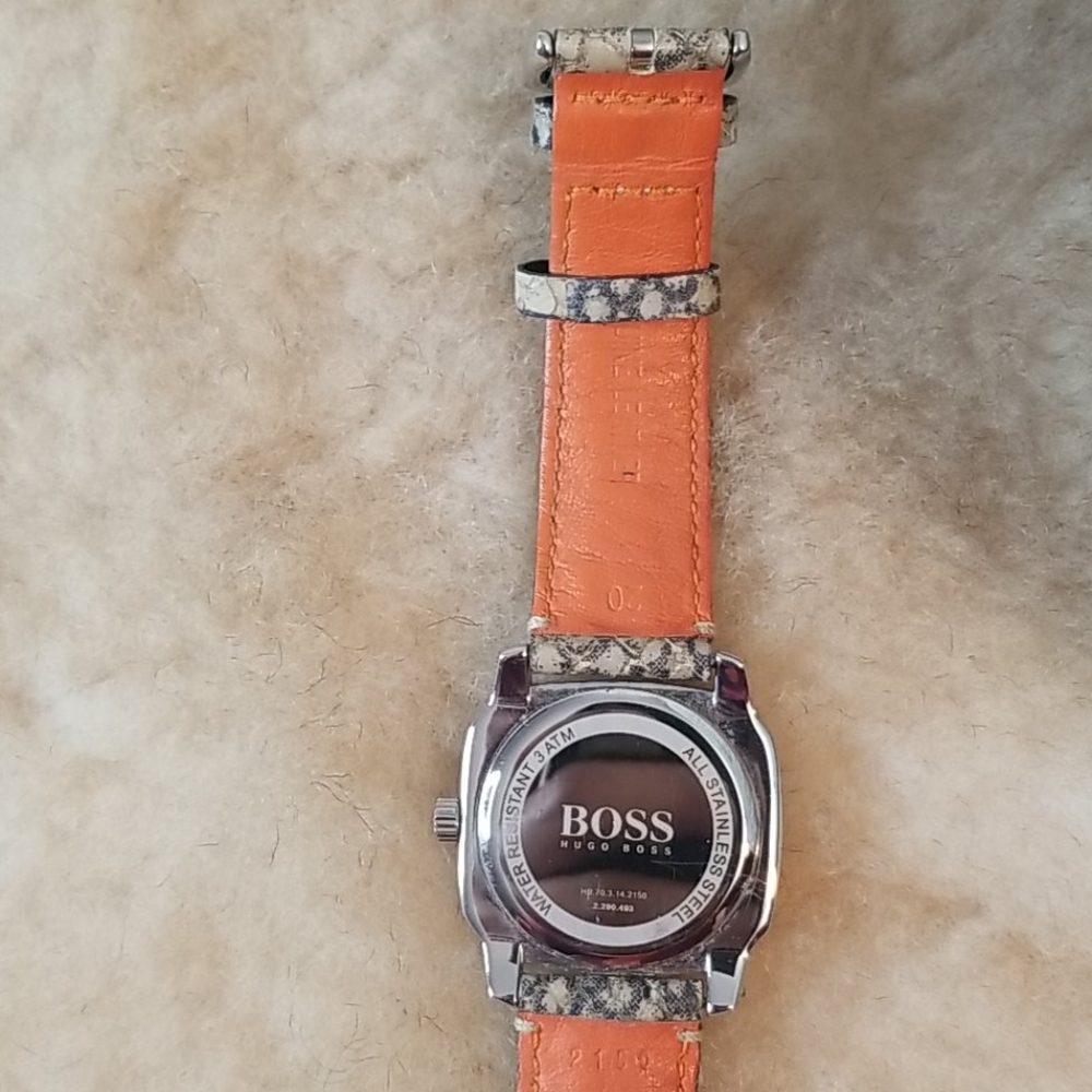 Hugo Boss Ladies Python Snakeskin Watch - Picture 5 of 9